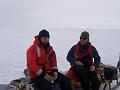 Ben and Brent waiting for the Geophysics group